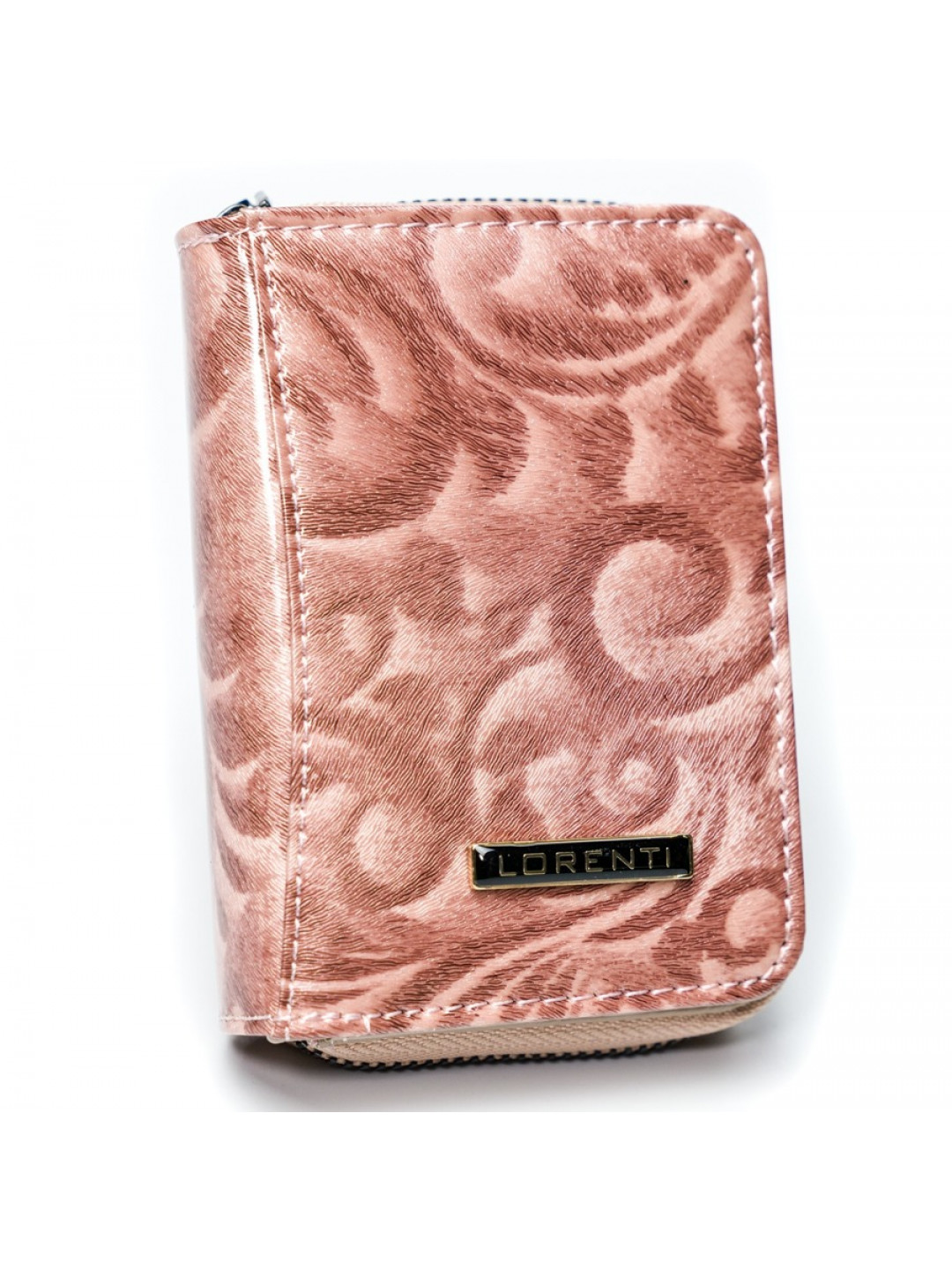 Malá kožená dámská peněženka Tamara růžová